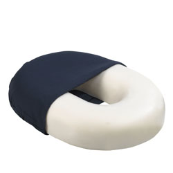 Roscoe Invalid Ring with Navy Cloth Cover (16")