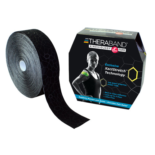 TheraBand Kinesiology TapeBulk 2" x 103.3',Black/Black