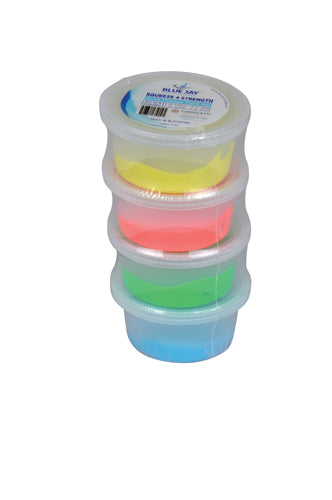 Squeeze 4 Strength 2 oz. Hand Therapy Putty, Set of 4