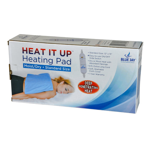 Heating Pad 12"x15", Moist/Dry On/Off Switch