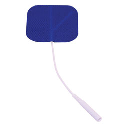 E1P2020BC2 - Self-Adhesive Electrodes, 2" x 2" Blue Cloth in Poly Bag