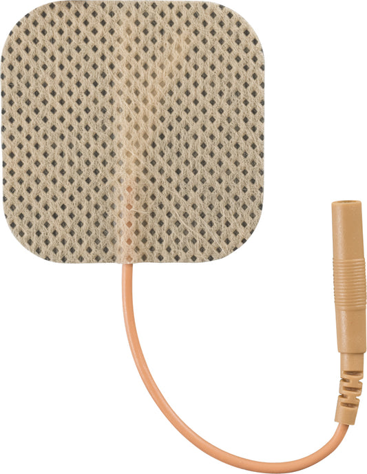 Self-Adhesive Electrodes, 1.5" x 1.5" Tan Cloth in Foil Pouch